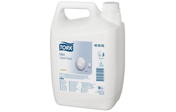 1531155 Tork 400505 Tork mild parfymert flytende s&#229;pe h&#229;ndva 5L